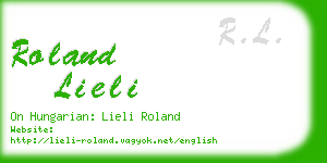 roland lieli business card